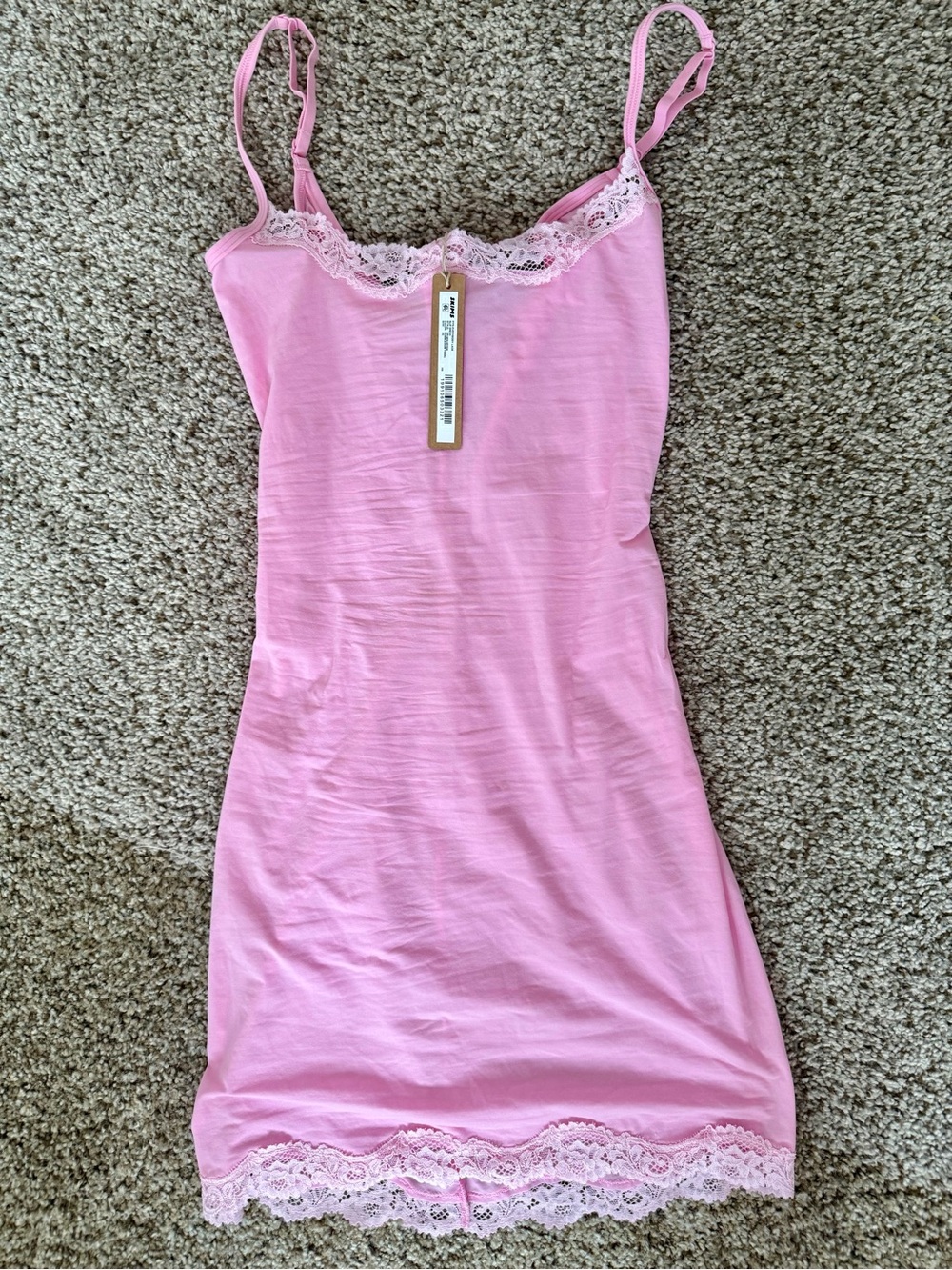 SKIMS Fits Everybody Lace Slip Dress